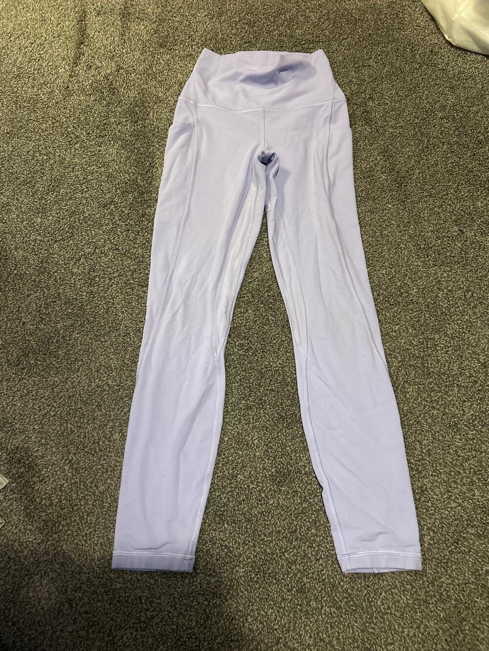 Lululemon Align HR Pant w/ Pockets 25" Size 2 lilac Blue Double Lined